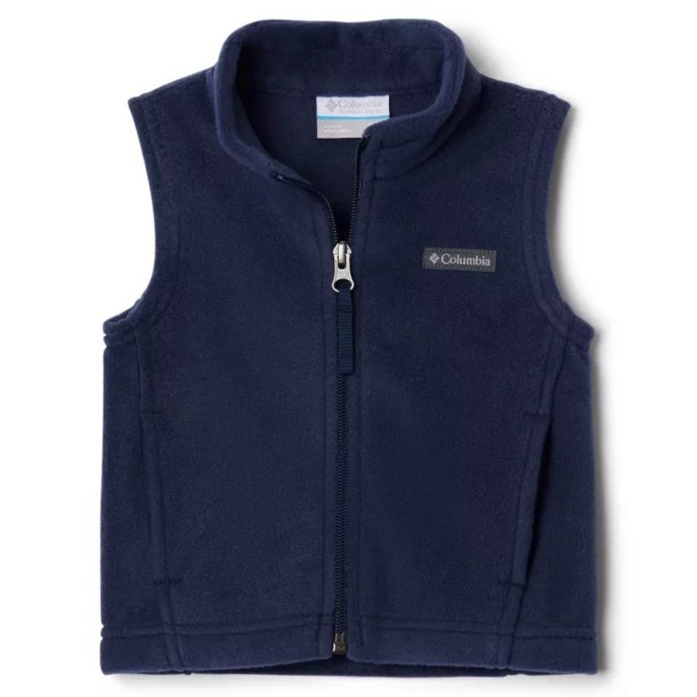 Columbia Navy Fleece Vest (EUC)